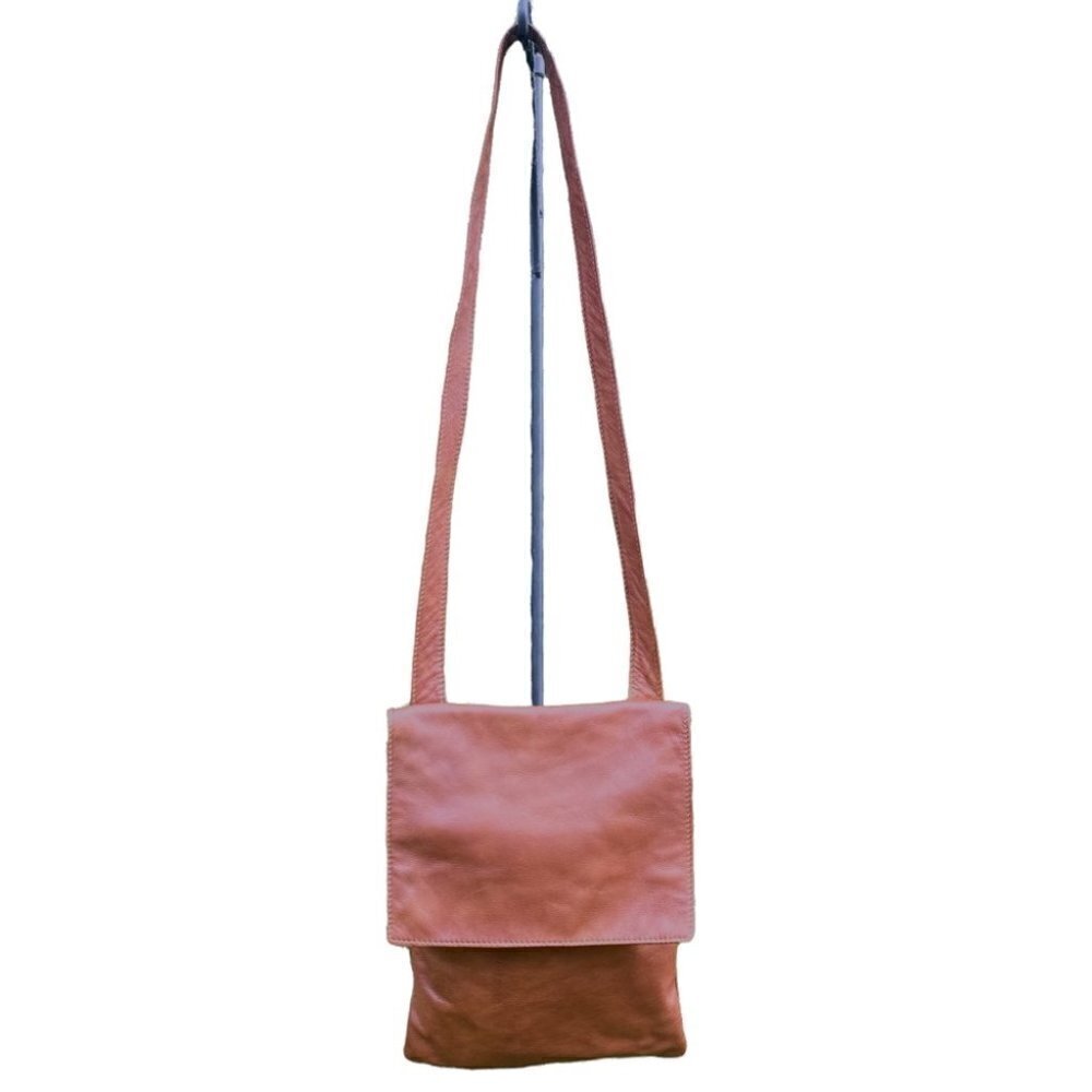 Fierce  Canada Brown Faux Leather Crossbody Purse